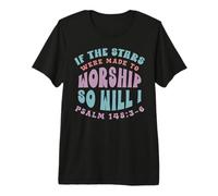 Fe Cristiana Si Las Estrellas estuvieran Hechas para adorar Camiseta Premium
