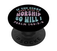 Fe Cristiana Si Las Estrellas estuvieran Hechas para adorar PopSockets PopGrip Adhesivo