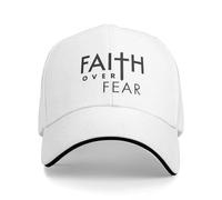 Fe Cristiana sobre Miedo Gorra de béisbol Estilo Callejero para Hombres Gorra de Camionero Adulto Visera Solar Regalo de cumpleaños de Gorras de KPOP Rock