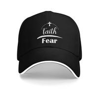 Fe Cristiana sobre Miedo Gorra de béisbol Sun Spring y2k Gorra de Camionero Cool para Hombres Unisex KPOP Rock Gorras de béisbol