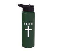 Fe Cruz Cristiana - Creencia Religiosa Stainless Steel Insulated Water Bottle