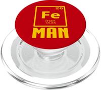 Fe Element Man: Nerdy Iron Superhero Divertido PopSockets PopGrip para MagSafe