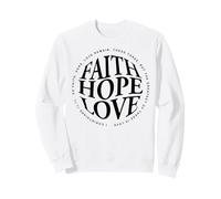 Fe Esperanza Amor Católica Biblia Verso 1 Corintios 13 13 Sudadera