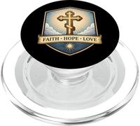 Fe Esperanza Amor Cristiano Ortodoxo Floral Jesucristo Dios PopSockets PopGrip para MagSafe