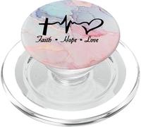 Fe Esperanza Amor Cristiano Verso De La Biblia Regalos Mujer Su Mamá PopSockets PopGrip para MagSafe