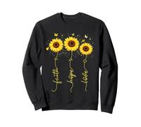 Fe Esperanza Amor Girasol Cristiano Culto Religioso Sudadera