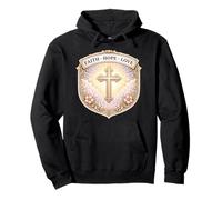 Fe Esperanza Amor Mujer Cristiana Floral Jesucristo Dios Niña Sudadera con Capucha