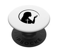 Fe Esperanza Amor Silueta para La Iglesia De Pascua PopSockets PopGrip Adhesivo