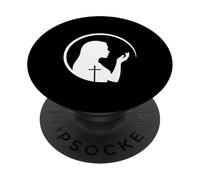 Fe Esperanza Amor Silueta para La Iglesia De Pascua PopSockets PopGrip Adhesivo