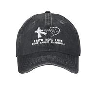 Fe, Esperanza, Amor Y Concientización sobre El Cáncer De Pulmón Gorra El Sol Portátil Gorra Running Deportiva Sombrero Verano para Golf Unisex Senderismo