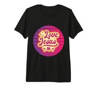 Fe espiritualidad Amor Jesús Cristiano Arte religioso Camiseta Premium