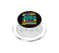 Fe Humor Jesús Convierte los desafíos de la Vida en Estado de ánimo de Limonada PopSockets PopGrip para MagSafe