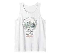 Fe Puede Mover Montañas Acuarela Naturaleza Arte Camiseta sin Mangas