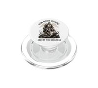 Fe sobre el Miedo Caballero Templario Espada Derrota Armadura Oscuridad PopSockets PopGrip para MagSafe