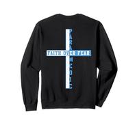 Fe sobre el miedo Christian EMT First Responder ART ON BACK Sudadera