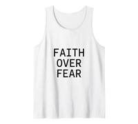 Fe sobre el Miedo. Cita Cristiana. Camiseta sin Mangas