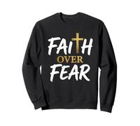Fe sobre el Miedo Cita Cristiana Inspiración Religiosa Dios Sudadera