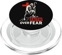 Fe sobre el Miedo Cristiano Motivacional Jesús Cruz Pastor PopSockets PopGrip para MagSafe