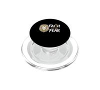 Fe sobre el Miedo León Cristiano Inspiración Religiosa Dios PopSockets PopGrip para MagSafe