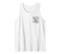 Fe sobre el Miedo Paloma Cristiana Inspiradora Tipografía Camiseta sin Mangas