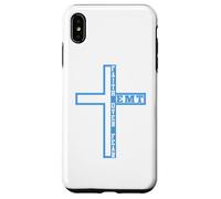 Fe sobre el miedo Patriótico Cristiano EMT First Responder Carcasa para iPhone XS Max