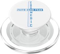 Fe sobre el miedo Patriótico Cristiano EMT First Responder PopSockets PopGrip para MagSafe