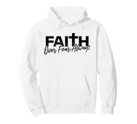Fe sobre el Miedo Siempre | Confía en Dios Cita Cristiana | Jesús Sudadera con Capucha