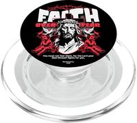 Fe sobre el Miedo x Jesucristo x Ángeles x Palomas Streetwear PopSockets PopGrip para MagSafe