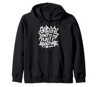 Fe Urbana Dios no Juega Hip-Hop Cristiano Sudadera con Capucha