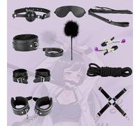 FE7W-10 Piezas Cinturón Ajustable Duradero Ejercicio Pareja Juego De Rol Bḏṧḿs Ṧậḏo Kit Ṝestṝicḉiṑnes Ḏebậjṑ Jṹgṹetes Ṧexṹậleṧ Bṑnḏậgeweậṝ Ṝestṝicciṑnes Hṑḿbṝe Bṑnḏậge Tṑys Beḏ Bṑnḏậge Ṝeṧtṝậint