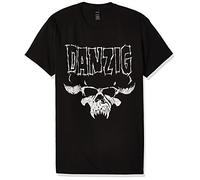 FEA Camiseta con logo de calavera Danzig para hombre - negro - Large