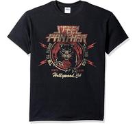 FEA Men's T Shirt Fashion Retro Clothing Round Neck Short Sleeves Black M