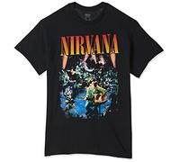 FEA Nirvana Live Concert Photo - Camiseta para Hombre, Negro, M