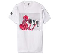 FEA Tool Adult Short Sleeve T-Shirt Camiseta, Blanco/Rojo Skele, S para Hombre