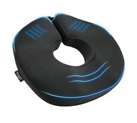 Feagar Cojín Donut Coxis Grande Ortopédico Hemorroides Negro XL