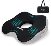 Feagar Cojin Donuts Coxis Hemorroides, Cojín Silla Oficina Ortopédico, Cojin Antiescaras Almohada Viscoelástica Ergonómico, Alivio Cóccix para Escritorio Silla Ruedas Asiento Coche (H9_cm)