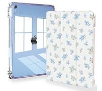 Feams Funda para iPad (A16) de 11ª generación de 11 pulgadas 2025, iPad de 10.9 pulgadas 2022, funda delgada para iPad A16, cubierta trasera transparente con soporte para lápices y apagado automático