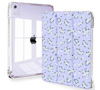 Feams Funda para iPad Air de 13 pulgadas M3 2025/M2 2024, delgada iPad Pro de 12.9 pulgadas de 6ª/5ª/4ª generación 2022/2021/2020, cubierta trasera transparente con apagado automático y soporte para