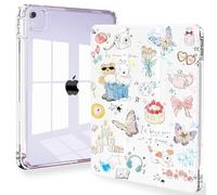 Feams Funda para iPad Air de 13 pulgadas M3 2025/M2 2024, delgada iPad Pro de 12.9 pulgadas de 6ª/5ª/4ª generación 2022/2021/2020, cubierta trasera transparente con apagado automático y soporte para