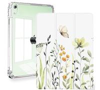 Feams Funda para iPad Air de 5ª y 4ª generación de 10,9 Pulgadas, con función de Encendido y Apagado automático, diseño de Flores y Mariposas