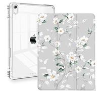 Feams - Funda para iPad de 10ª generación de 10.9 Pulgadas, Delgada, Ligera, Triple Pliegue, Parte Trasera Transparente, con Soporte para lápiz y Apagado y Encendido automático, para iPad de 10ª