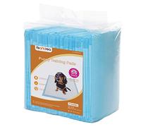 FEANDREA 55 Almohadillas para Perros, 90 x 60 cm, Superficie de Secado Rápido, Transpirables, 5 Capas a Prueba de Fugas, Azul y Blanco PTD95BU