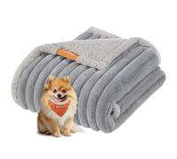 Feandrea Alfombra Impermeable para Perros, Tamaño S, 73 x 63 cm, para Perros Miniatura, Diseño Reversible, Funda de Sofá, Lavable, Gris Paloma y Gris Claro PPB033G01