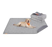 Feandrea Alfombrilla Absorbente Lavable para Perros, 2 Paquetes, Reutilizable, 183 x 183 cm, XXXL, Alfombrilla para Mascotas, Antifugas, Antideslizante, Perros, Gatos, Conejos, Gris Paloma PTD005G01