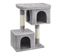Feandrea Árbol para Gatos, Torre de 101 cm, M, 2 Cuevas, Rascador | Plataforma Grande para Gatos Extra Grandes de hasta 20 kg, Gris Paloma, Colección CLAWFY, PCT614W01