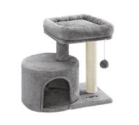 Feandrea Árbol para gatos, torre para gatos con poste de sisal, condominio para gatos, gris claro PCT50WV1