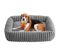 Feandrea Cama para Perros, Cama Ortopédica Grande, Cojín Lavable, Colchoneta Mullida, Acolchado Suave, 91 x 68 x 18 cm, Gris Paloma PGW312GD01