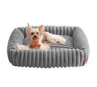 Feandrea Cama para Perros, Cama Ortopédica Mediana, Cojín Lavable, Colchoneta Mullida, Acolchado Suave, 71 x 55 x 18 cm, Gris Paloma PGW311GD01