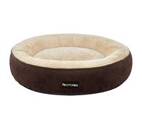 Feandrea Cesta de Perros Redonda, Cama Redonda, ø 70 cm, Marrón PGW070K01