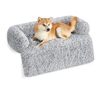 Feandrea FluffyHug Cama para Perros, Tela de Felpa, 110 x 95 x 18 cm